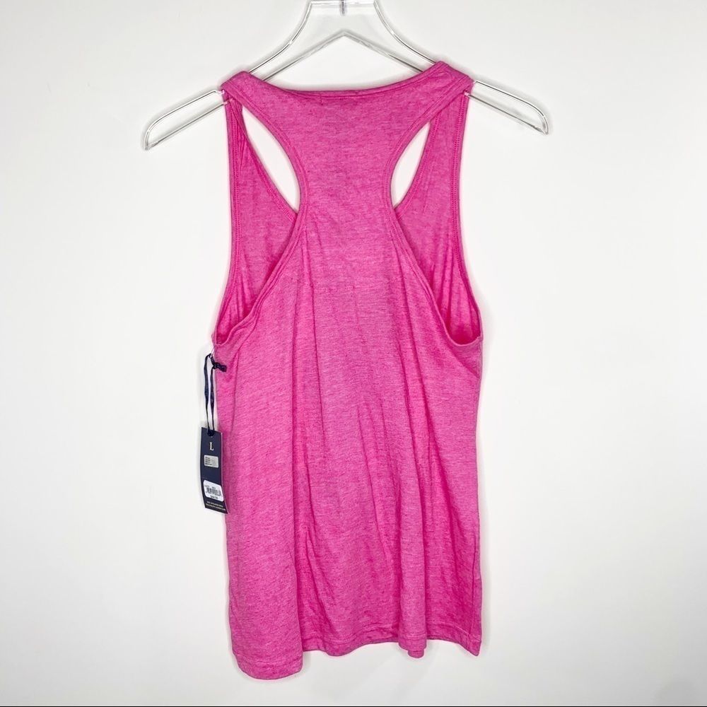 USPA NWT Large Racerback Tank Pink Polo - Picture 2 of 4